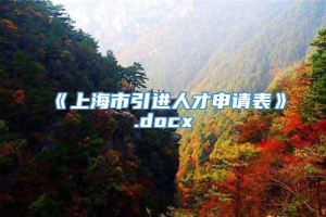 《上海市引進人才申請表》.docx